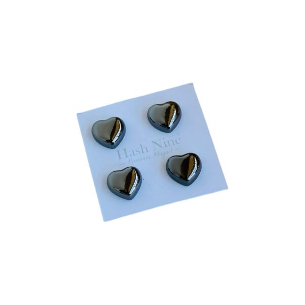 Magnet Pin Heart Glossy Black
