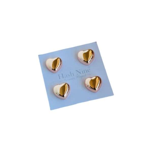Magnet Pin Heart Rose Gold
