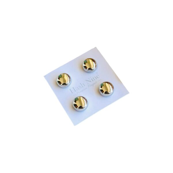 Magnet Pin Round Glossy Silver