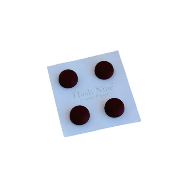 Magnet Pin Round Burgundy