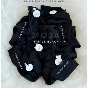 MOJA TRIPLE BLACK Malaysian Georgette