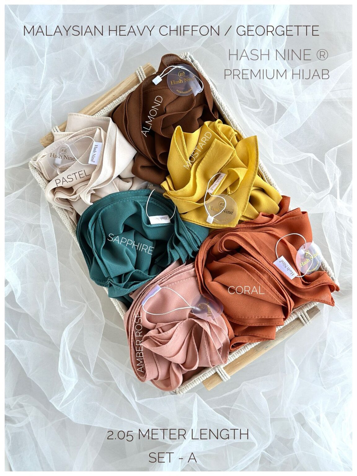Hash Nine® Malaysian Heavy Chiffon/Georgette – Mehar by Sameena