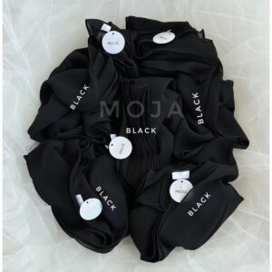 MOJA BLACK Malaysian Georgette