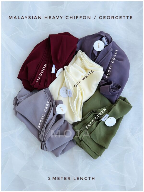 MOJA Malaysian Georgette / Heavy Chiffon