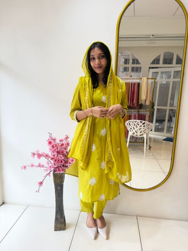 Salwar Suit -Lemon yellow