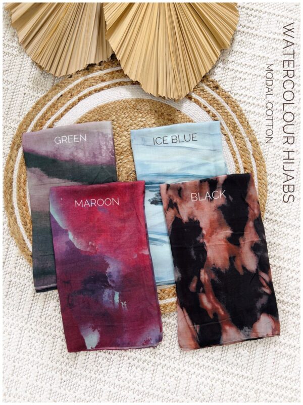 Abstract Watercolor Hijabs