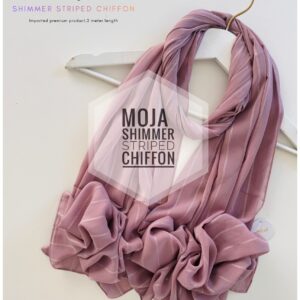 MOJA Shimmer Striped Chiffon