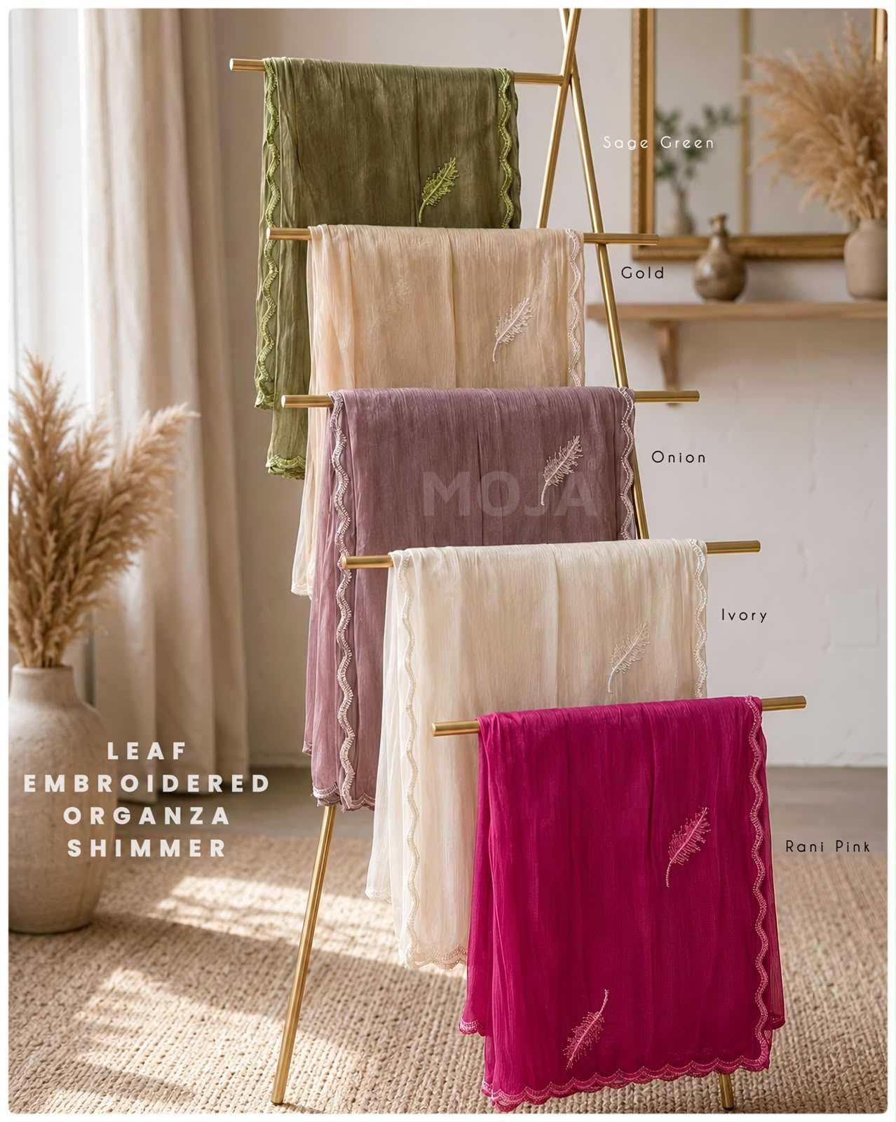 MOJA LEAF ORGANZA
